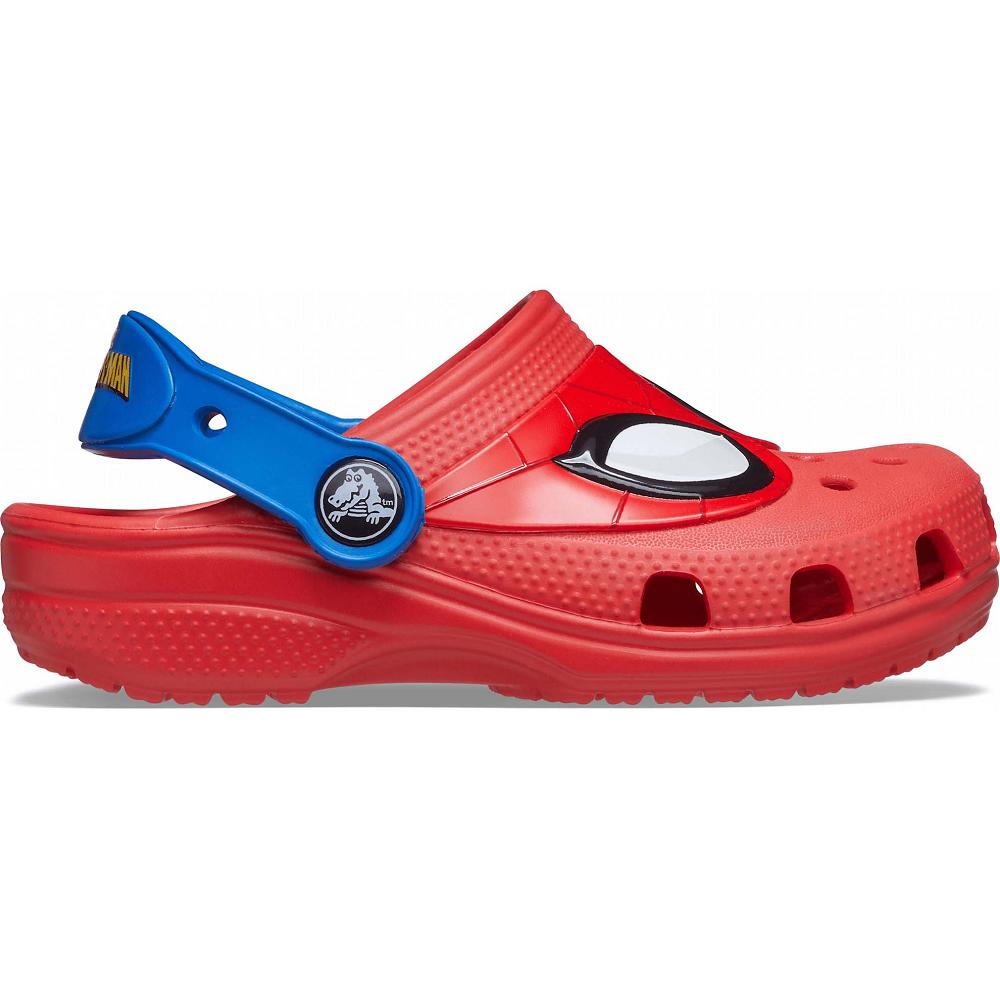Sabots Crocs Fun Lab Classiche I AM Spiderman Garcon Rouge | France 1429NWYB